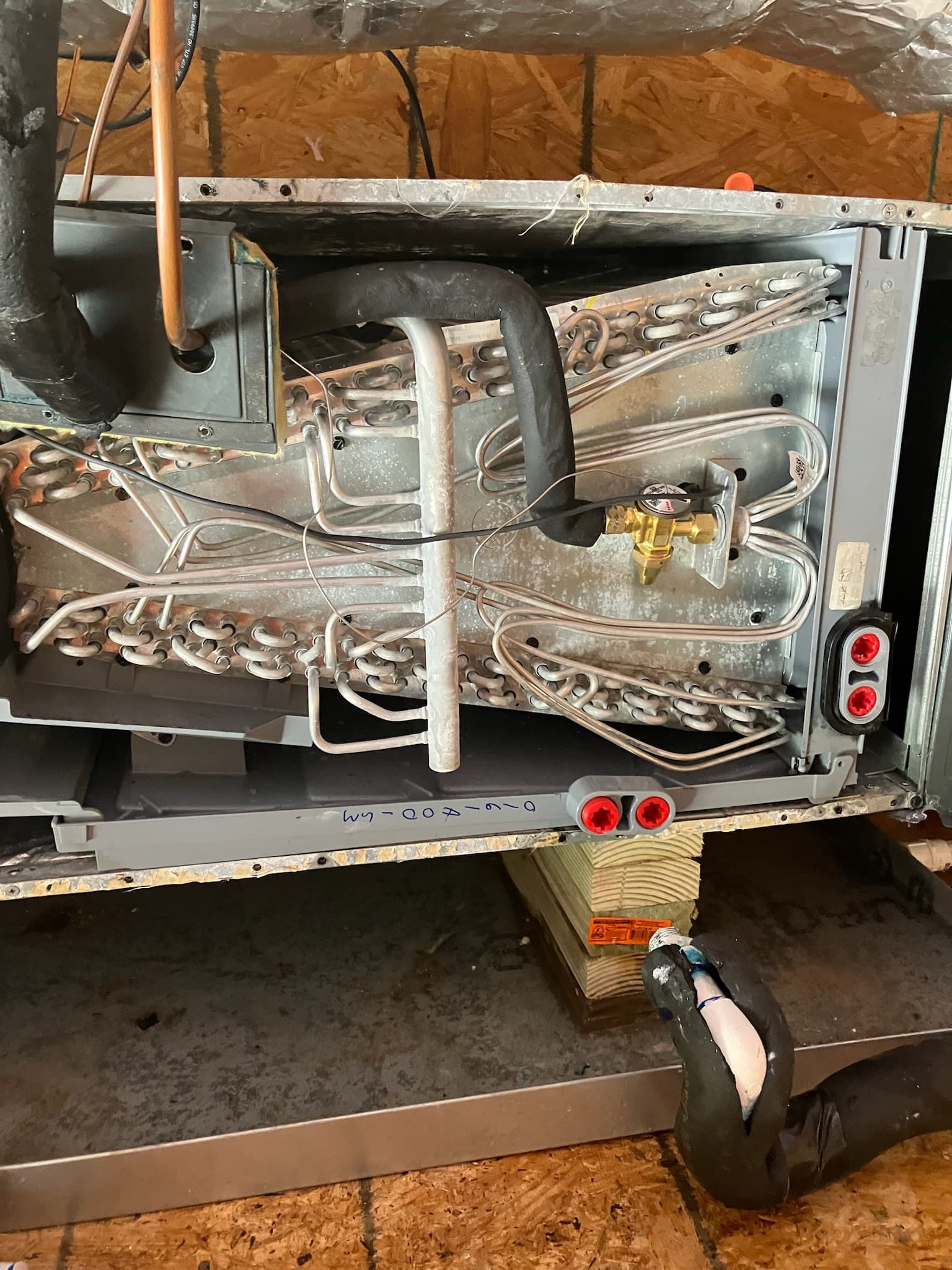 HVAC Coil Unit Installation in Attic