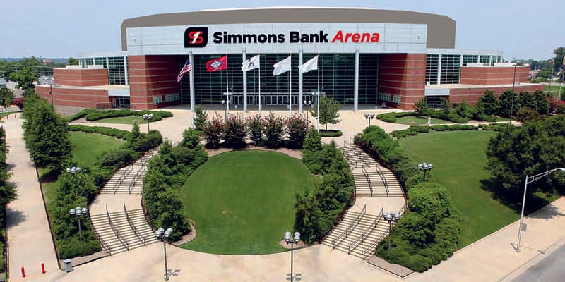 Picture of the Simmons Arena North Little Rock, Arkansas.